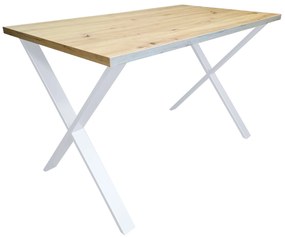 Stół 70/120/28 Loft X podstawa metalowa do salonu kuchni