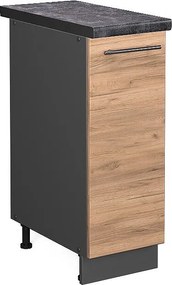 Szafka apteczna złoty dąb energetyczny 30x60x82 fame-line