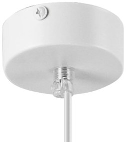 Lampa wisząca w biało-naturalnym kolorzeø 5 cm Orazio – LAMKUR