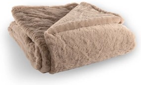 Brązowy koc ze sztucznego futra 150x200 cm Ruby – Tiseco Home Studio