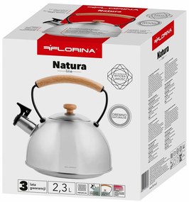 Florina Czajnik nierdzewny Natura Line 2,3 l, srebrny