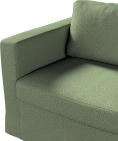 Pokrowiec na sofę Karlstad 2-osobową nierozkładaną długi kolor zielony tkanina strukturalna