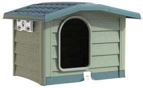 Budka dla psa Bungalow zielona, 89 x 75 x 62 cm