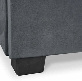 Sofa z Funkcją Spania PIANO Rozkładana Wersalka Dwuosobowa Szara Nowoczesna do Salonu
