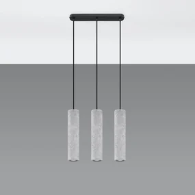 Lampa wisząca LUVO 3 betonowa SOLLUX  LIGHTING