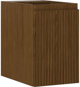 Mexen Rivel szafka łazienkowa podumywalkowa 30 cm, 1 drzwi, ryflowana, orzech - 91A21-03047-1-BF86