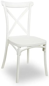 Białe krzesło stołowe w stylu chiavari W5-E77