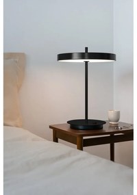 Czarna metalowa lampa stołowa LED ze ściemniaczem i metalowym kloszem (wysokość 41,5 cm) Asteria Table – UMAGE