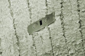 Fotel wypoczynkowy, obrotowy, elektrycznie rozkładany, bujany PEGAS miętowy