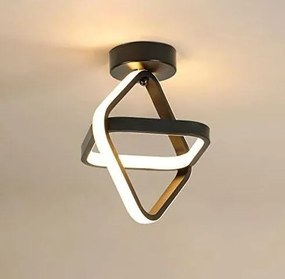 Plafon lampa LED sufitowa geometryczna metalowa AT70-2SL-Black