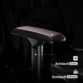 Fotel gamingowy Diablo X-Ray 2.0 Normal Size, czarno-szary