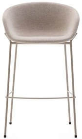 Beżowy hoker (wysokość siedziska 75 cm) Yvette – Kave Home