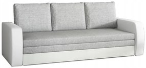 Sofa rozkładana z funkcją spania INVERSA szara/biała ELTAP