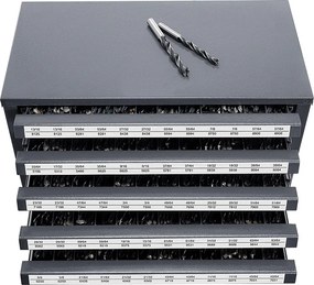 Organizer na Wiertła SucceBuy z Pięcioma Szufladami na 84cm/163cm do 160/163cm, Składowanie Stapialne z Etykietami dla Łatwego Dostępu