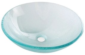 Szklana okrągła umywalka ø 42 cm Ice – Sapho