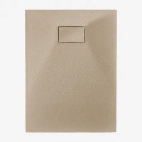 Brodzik Prysznicowy Soho Prostokątny, Antypoślizgowy, Bardzo Płaski Z Żywicy Smc 120 X 80 Cm & Marrón Arena Claro - Sklum