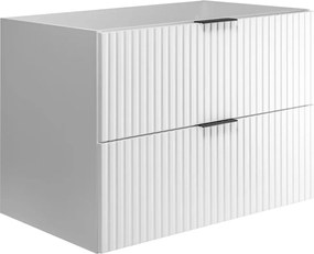Szafka biała do łazienki z 2 szufladami 80 cm H6-K18