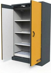 Szafa przeciwpożarowa na substancje niebezpieczne, typ 30, 1200 × 615 × 1950 mm, dwudrzwiowa