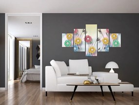 Obraz - Kolorowa łąka (125x70 cm)