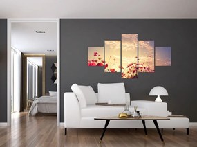Obraz - Łąka z kwiatami (125x70 cm)