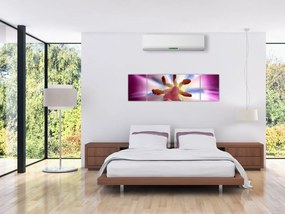 Obraz - Kwiat tulipana w szczegółach (170x50 cm)