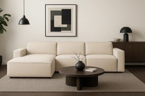 Narożnik modułowy Cursal A lewy – sofa narożna 284 x 166 cm, kremowy Raven 24, nowoczesny design