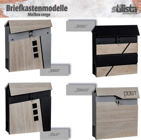 STILISTA  Skrzynka pocztowa Oslo, 370 x 370 x 100 mm