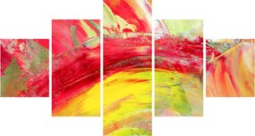 Obraz abstrakcji - malarstwo (125x70 cm)