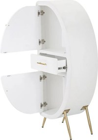 Kredens VKH29, Biały, 60x32x133 cm, Kendra Home