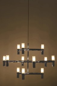 Lampa wisząca ze szklanymi kloszami Atomic