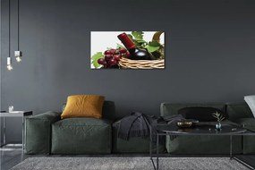 Zdjęcie na płótnie Dojrzałe Winogrona I Wino