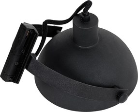 Industrialny reflektor szynowy 1-fazowy czarny ze złotym wnętrzem - Magnax