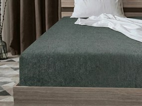 PrzytulneMieszkanie.pl Frotte prześcieradło EXCLUSIVE zielonoszare 200x220 cm