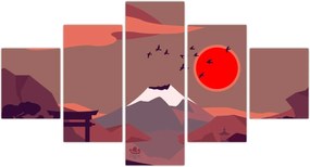 Obraz - Góry Fuji (125x70 cm)