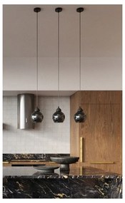 Czarna lampa wisząca ø 15 cm Grande – Sollux