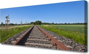 Obraz na płótnie Zapomniane Tory Kolejowe