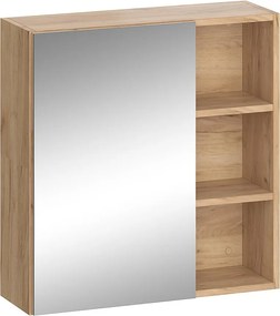 Szafka z lustrem w łazience antracyt 62x21x64 senyo