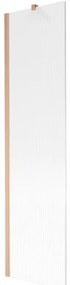 Mexen Next parawan nawannowy 1-skrzydłowy 50 x 150 cm, prążki, miedź szczotkowana - 895-050-000-00-09-65