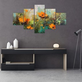 Obraz - Kwiaty (125x70 cm)