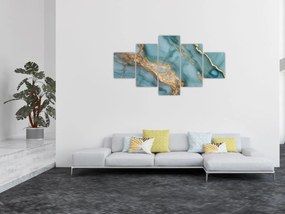 Obraz - Turkusowy marmur (125x70 cm)