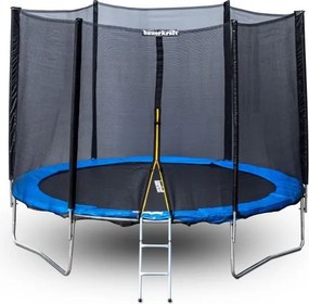 Trampolina ogrodowa dla dzieci 244-252 cm z siatką ochronną i drabinką G757