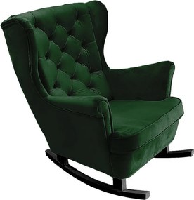 Fotel Relax z Tapicerowanym Siedzeniem i Podłokietnikami, Fotel TV 102x81x95cm Zielony_29847