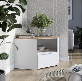 Lowboard biały/sonoma 68x68x50 wido