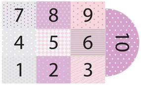 Dziecięca winylowa naklejka podłogowa Ambiance Hopscotch Girly