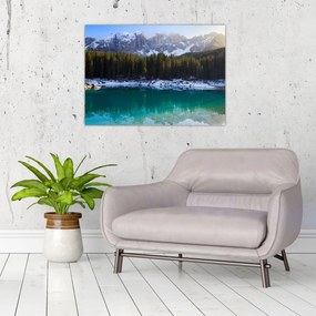 Obraz na szkle - Jezioro Karersee (70x50 cm)