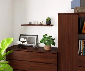 Klasyczna półka ścienna wenge C4-Z69