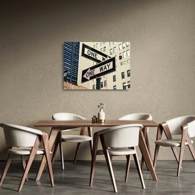 Obraz na szkle - New York ONE WAY (70x50 cm)