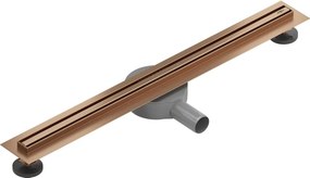 Mexen Flat 360° Slim odpływ liniowy obrotowy 60 cm, miedź szczotkowana - 1C41060