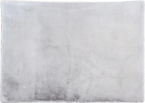 Dywan shaggy z długim włosiem z efektem futra - 160 x 230 cm - Szary - BUNNY