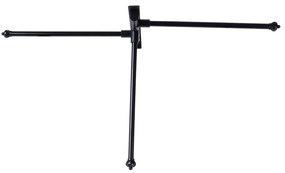 Wieszak na ręczniki aluminiowy czarny obrotowy 30 cm